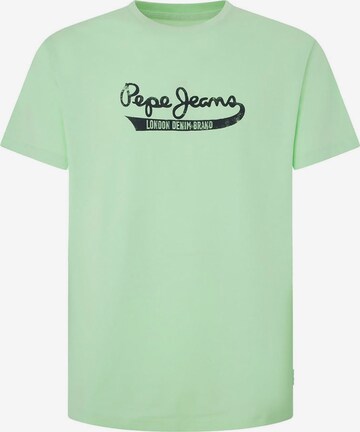 Pepe Jeans Shirt 'CLAUDE' in Groen: voorkant