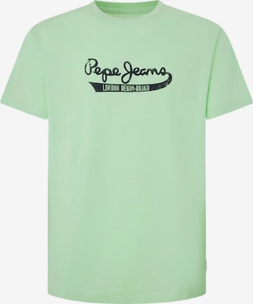 Pepe Jeans Majica 'CLAUDE' | zelena barva: sprednja stran