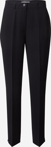 Regular Pantalon à plis GERRY WEBER en noir : devant