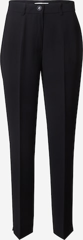 GERRY WEBER Regular Pleated Pants in Black: front