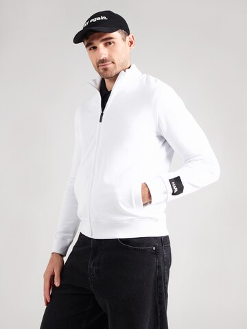 Karl Lagerfeld Ζακέτα φούτερ σε λευκό: μπροστά