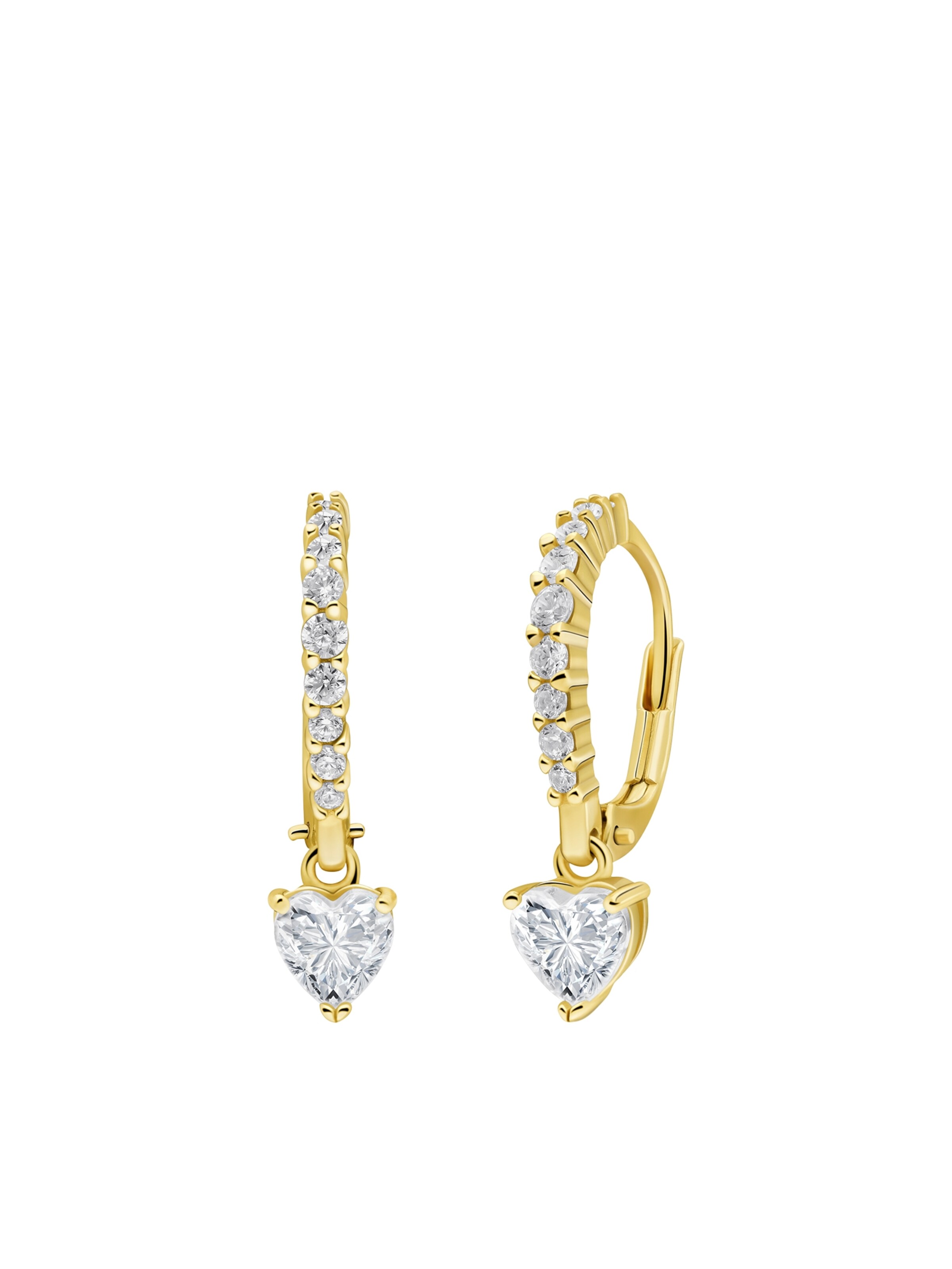 Lucardi Oorbellen 'Klassisch' in Goud: voorkant