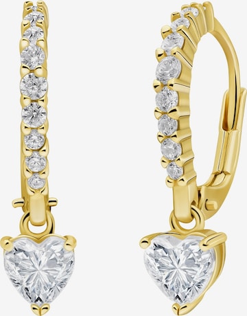 Lucardi Earrings 'Klassisch' in Gold: front