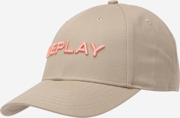 Casquette REPLAY en beige : devant