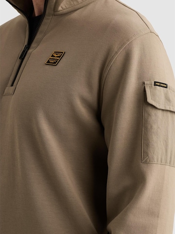 PME Legend Bluzka sportowa 'Sweatshirt with half-zip and badge' w kolorze zielony
