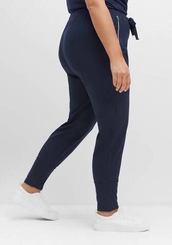 SHEEGO Slimfit Hose in Blau