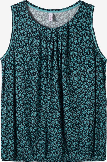 SHEEGO Top in Turquoise / Black, Item view