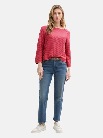 TOM TAILOR Sweater in Red