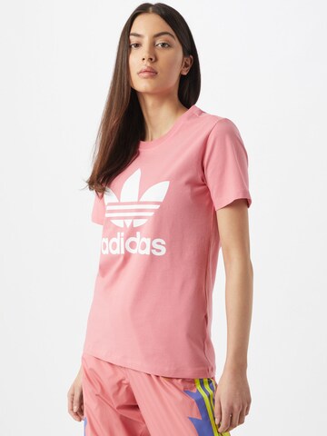 Maglietta 'Adicolor Classics Trefoil' di ADIDAS ORIGINALS in rosa: frontale