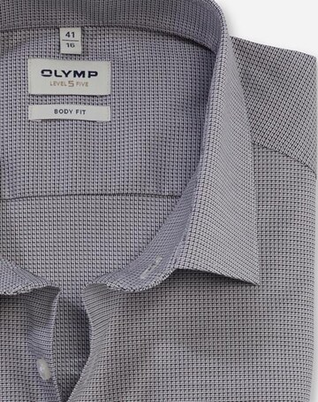 OLYMP Slim Fit Hemd in Silber