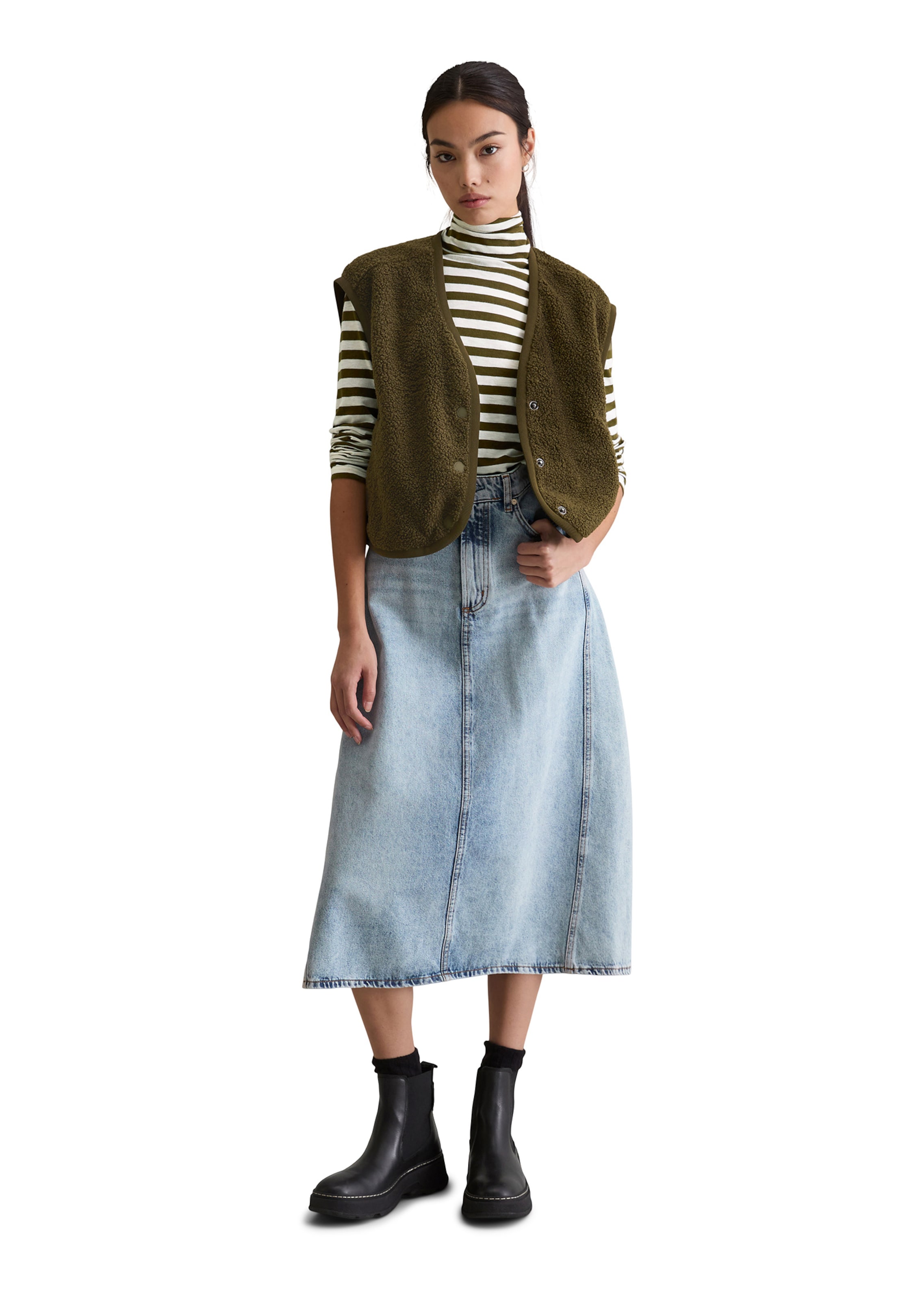 Marc O'Polo DENIM Weste in Grün