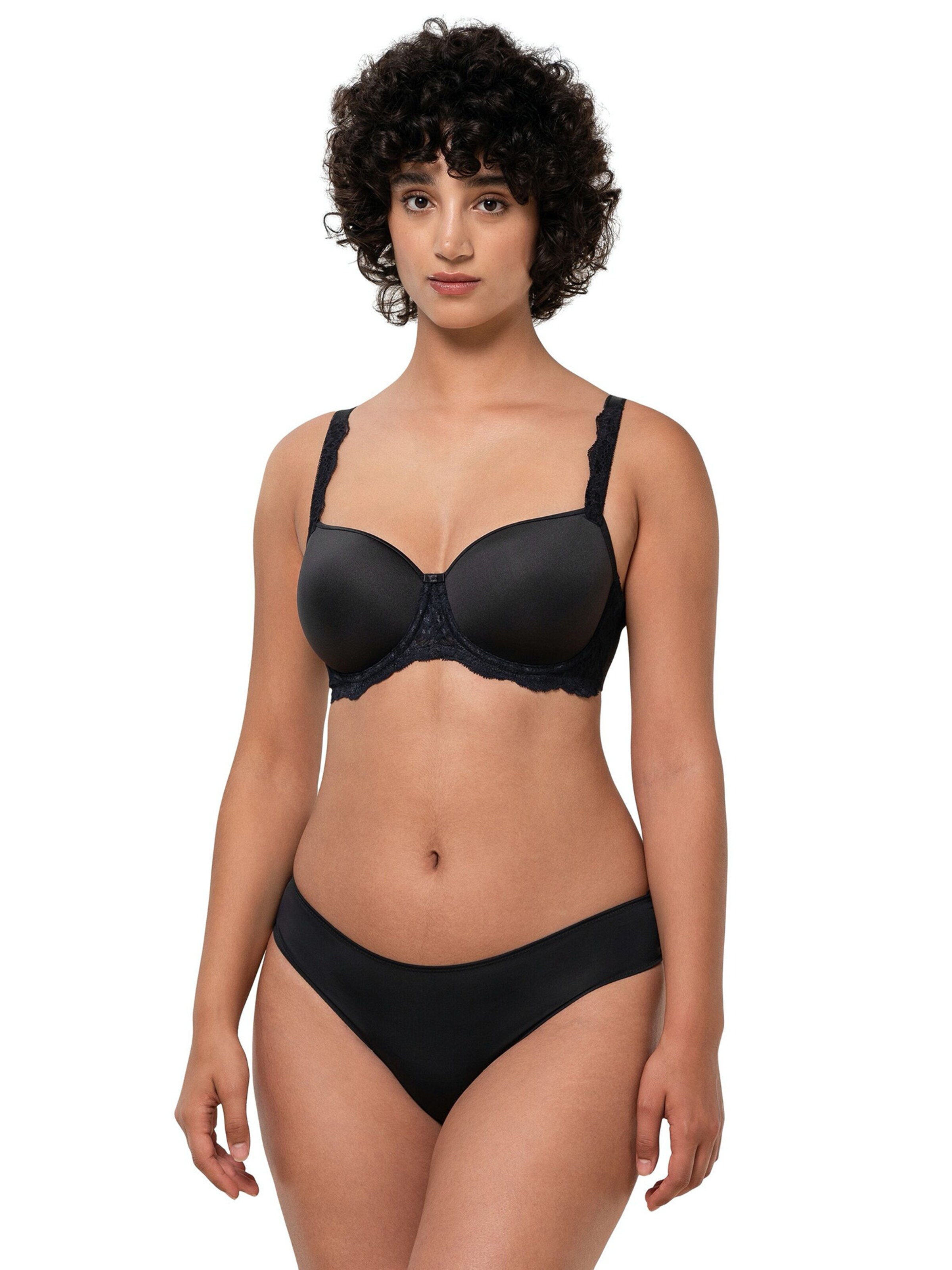 TRIUMPH T-shirt Bra ' Amourette Charm ' in Black