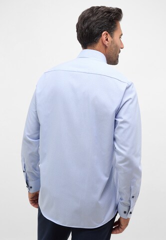 ETERNA Comfort fit Button Up Shirt in Blue