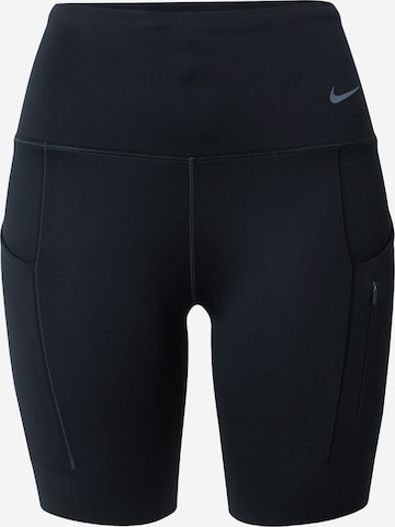 Skinny Pantalon de sport 'Go' NIKE en noir : devant