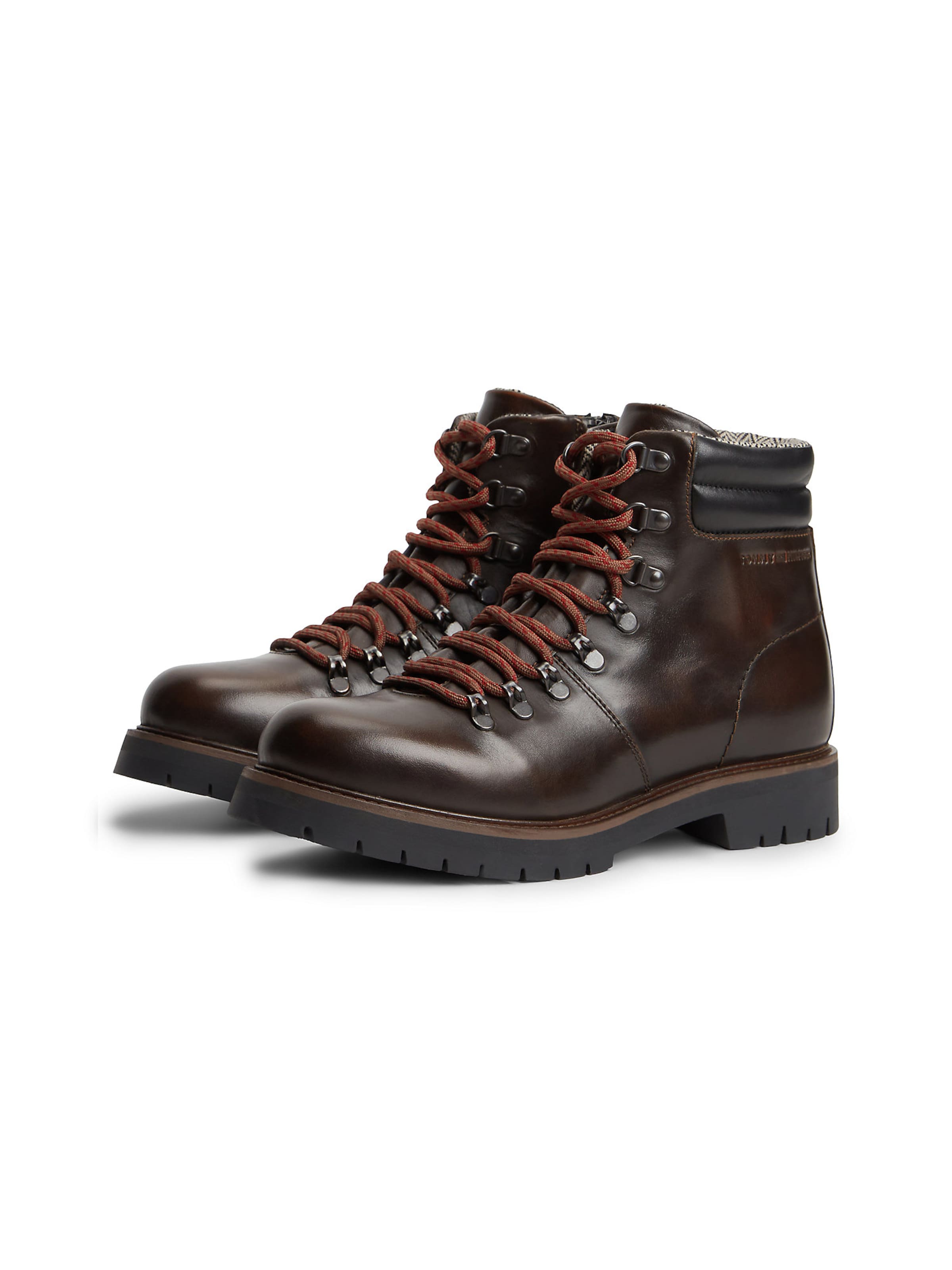 TOMMY HILFIGER Schnürboots in Braun