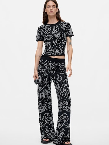 Desigual - Camiseta en negro