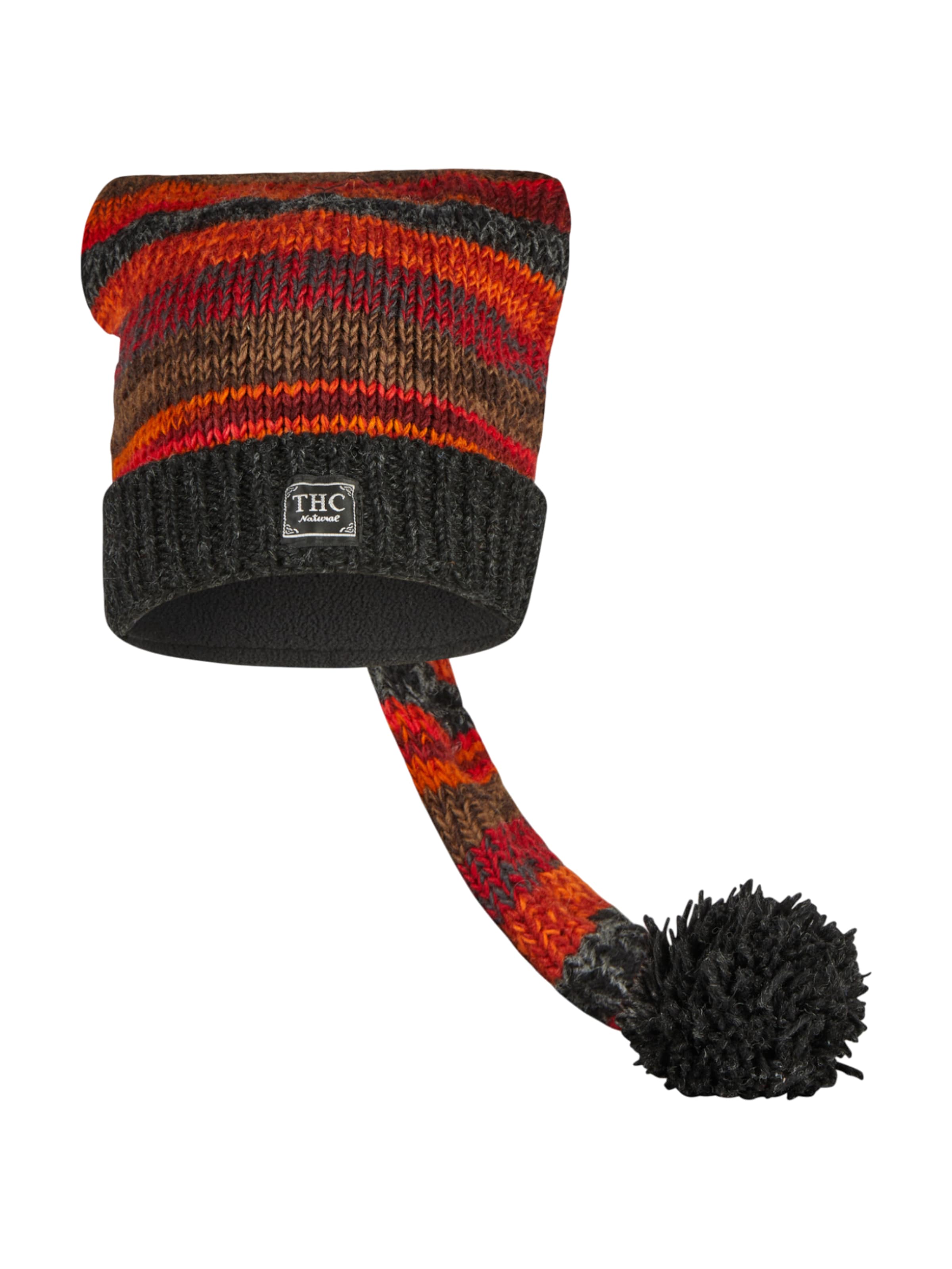 THC Natural Line Beanie '815' in Mixed colors: front