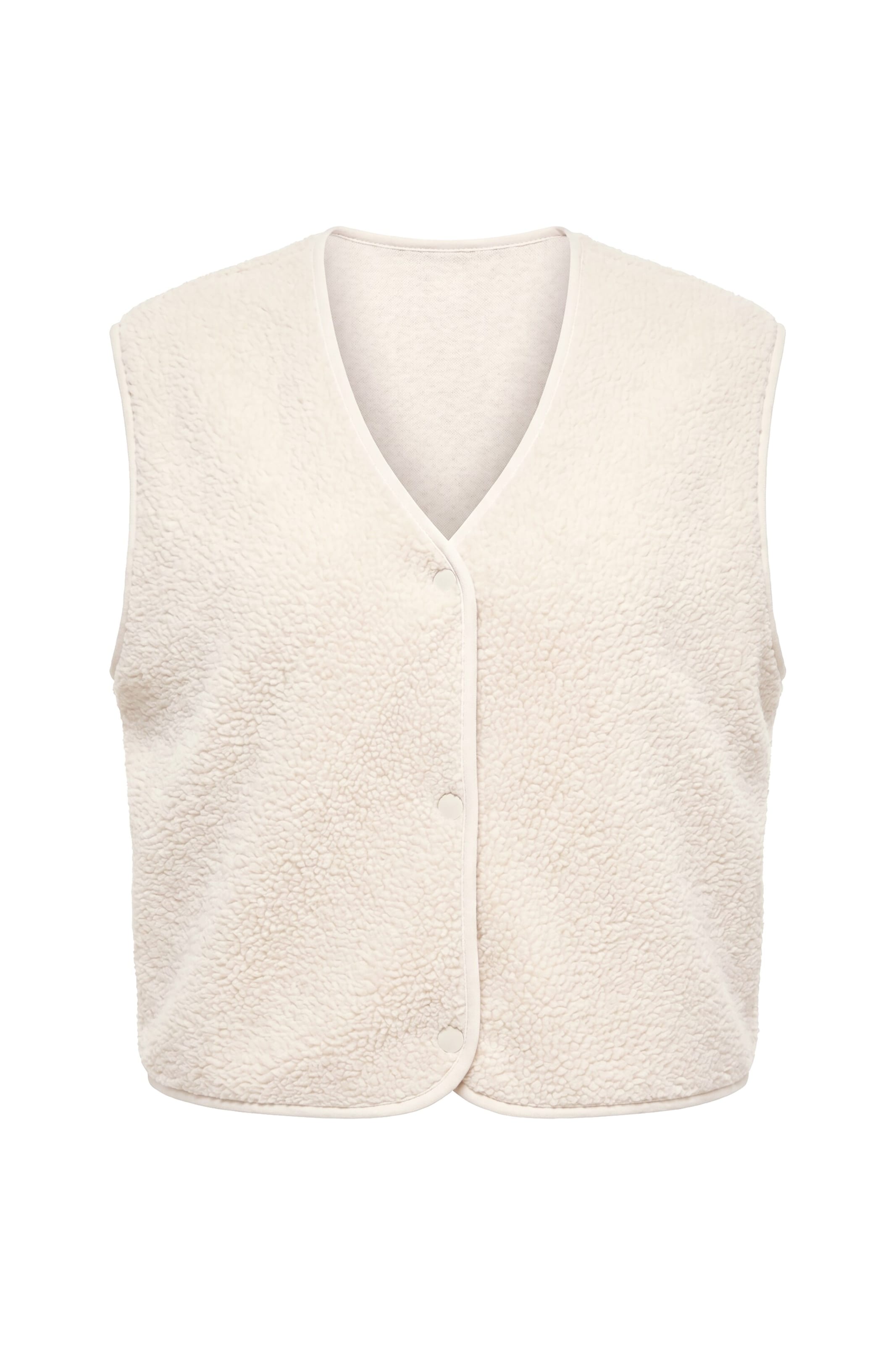 Ulla Popken Vest in M-L in Light beige, Item view