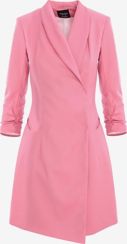 AVENUE N°29 Klänning 'Asymmetric Tailored Blazer Dress' i rosa: framsida