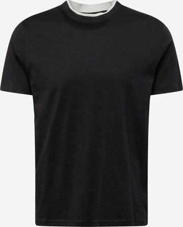 T-Shirt QS en noir : devant