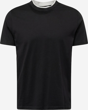 T-Shirt QS en noir : devant