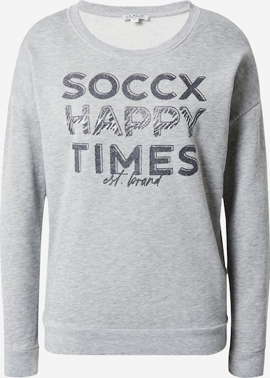 Soccx Sweatshirt in Navy / mottled grey / Silver, Item view