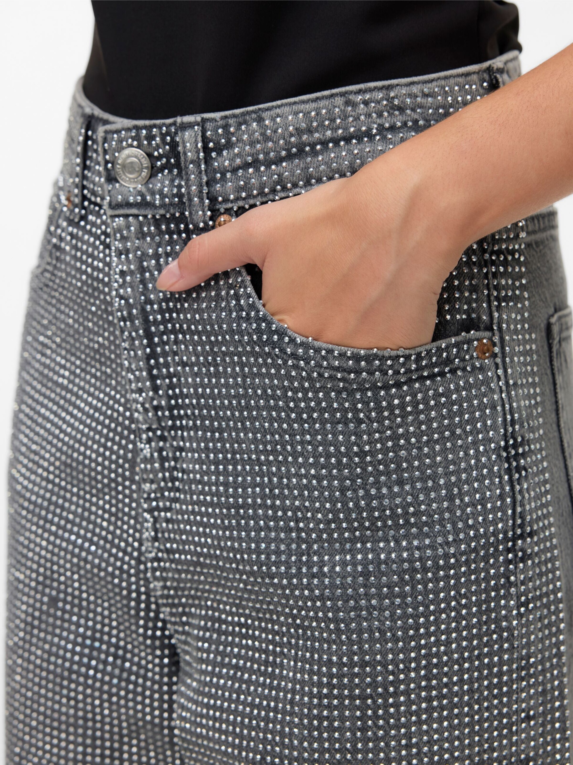 VERO MODA Barrel Jeans '10336831' in Grey
