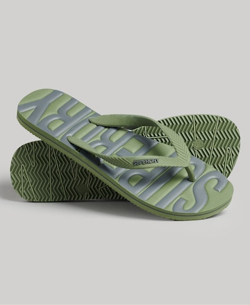 Superdry T-Bar Sandals in Green