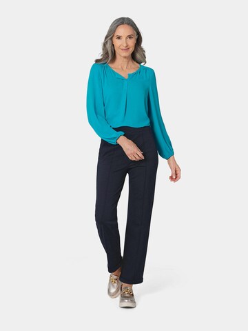 Regular Pantalon à plis Goldner en bleu