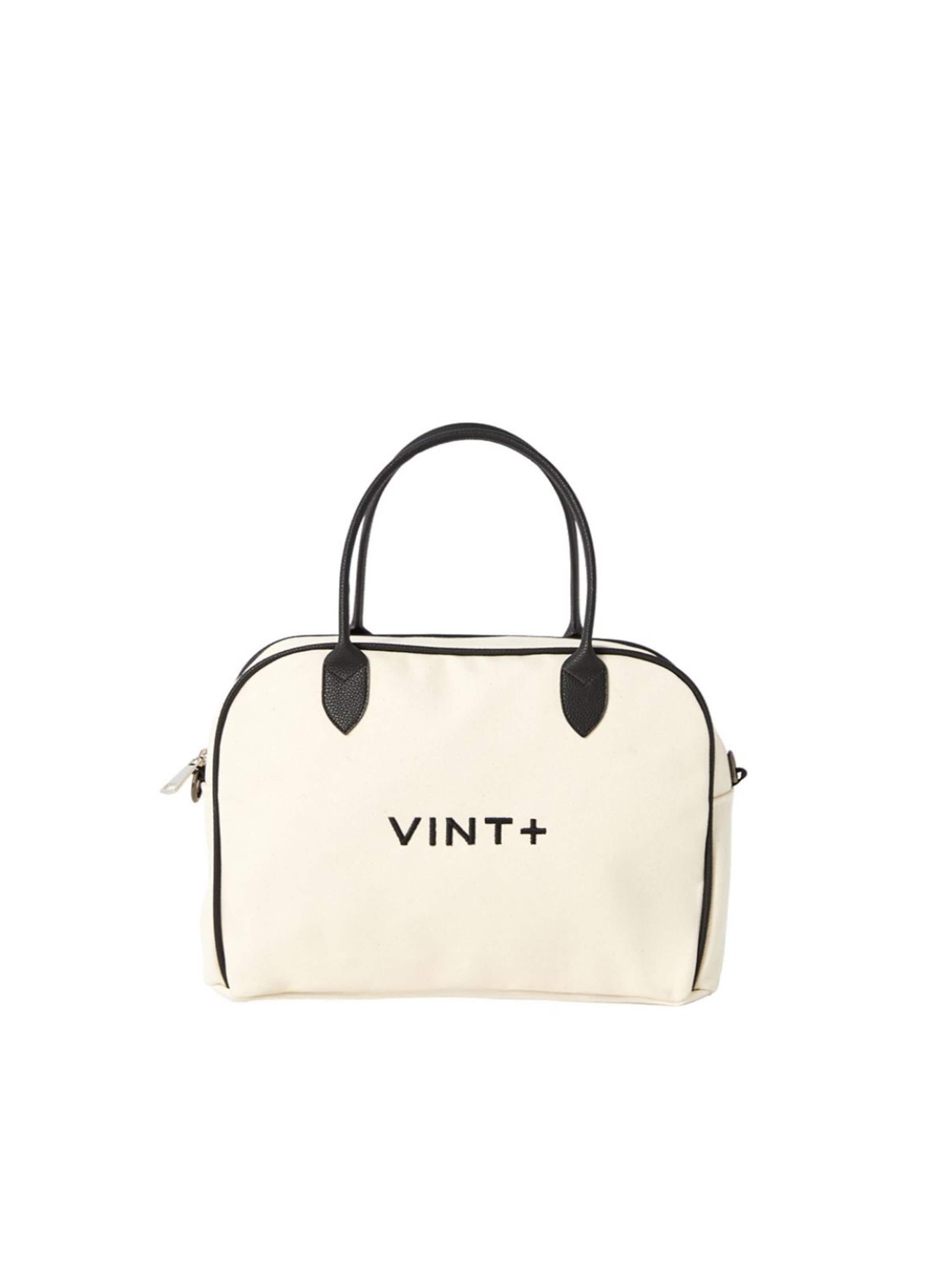VINT+ Handbag 'Bowling Bag' in Beige