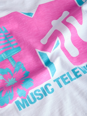 T-Shirt 'JJMTV' JACK & JONES en blanc
