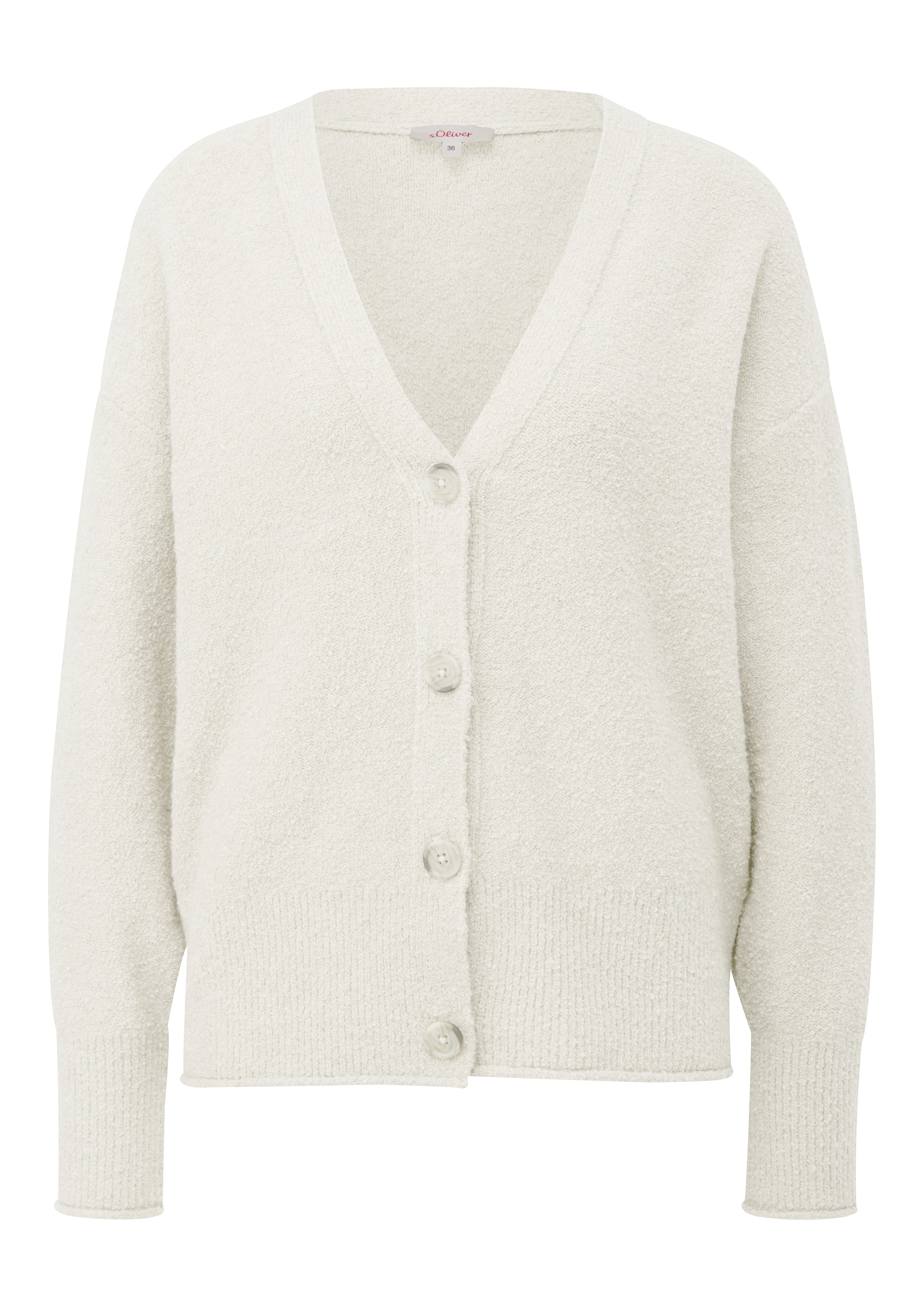 s.Oliver Strickjacke in Beige: Vorderseite