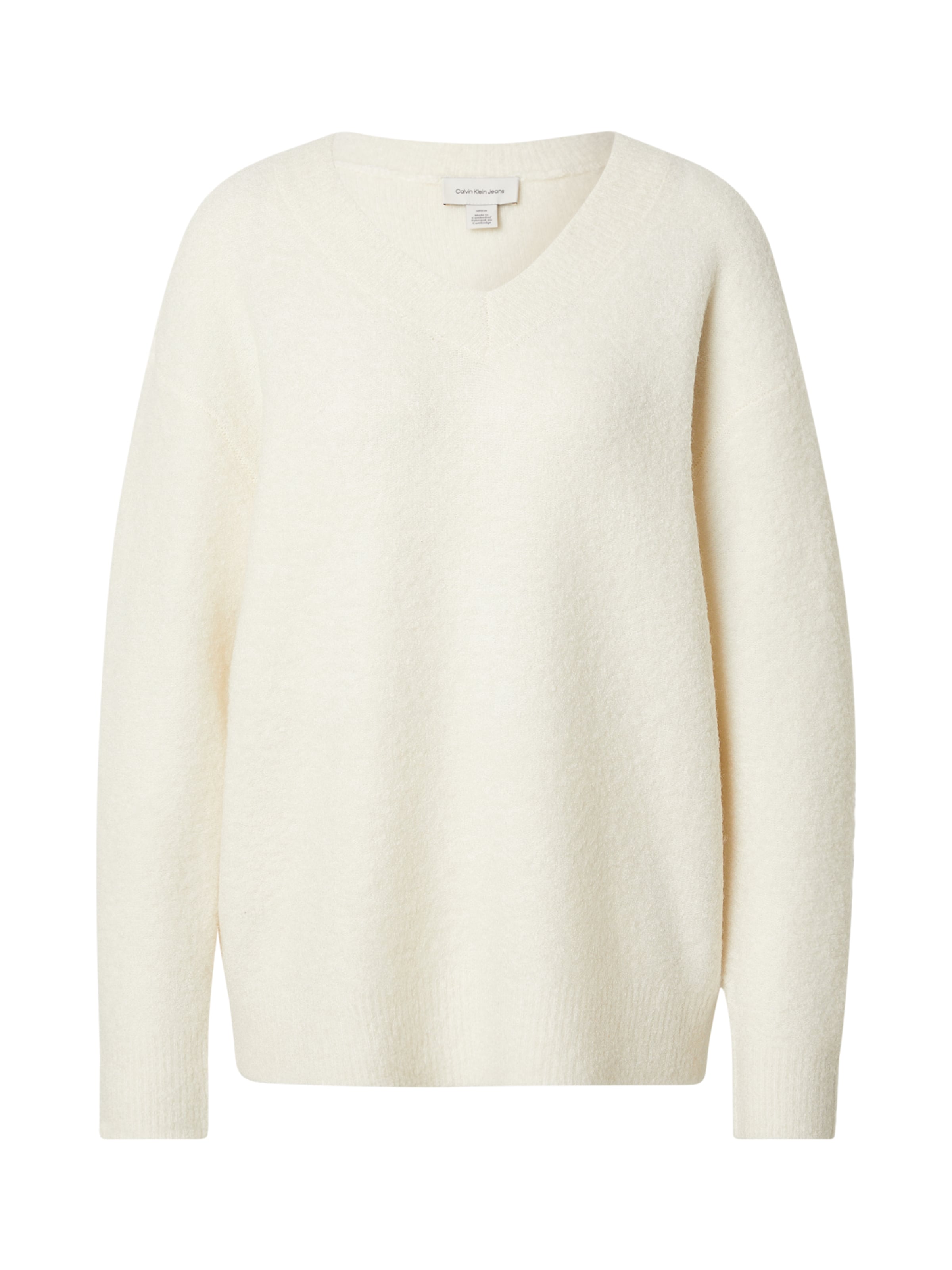 Calvin Klein Jeans Pull-over en blanc, Vue avec produit