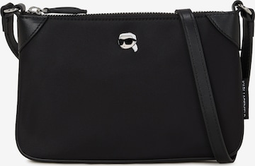 juoda Karl Lagerfeld Rankinė su ilgu dirželiu 'Ikon': priekis