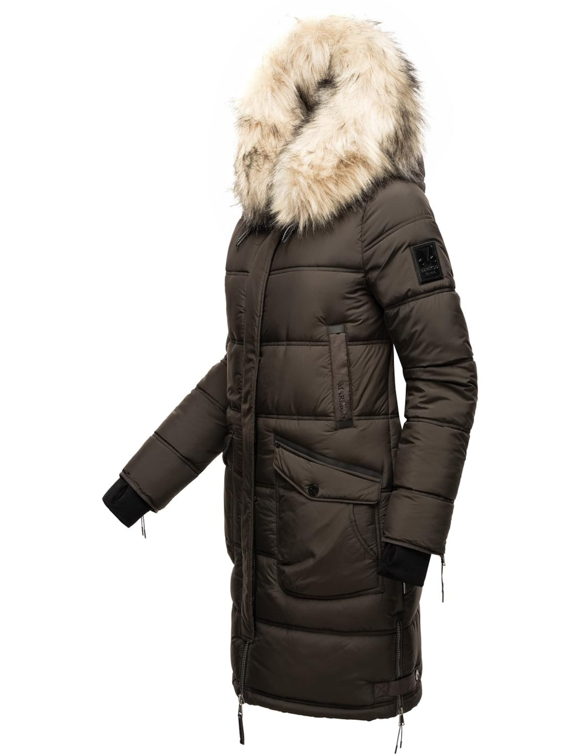 MARIKOO Winter coat 'Chaskaa' in Grey