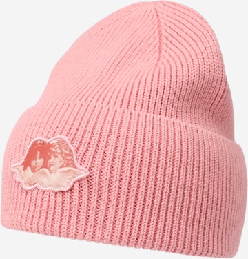 Bonnet Fiorucci en rose : devant