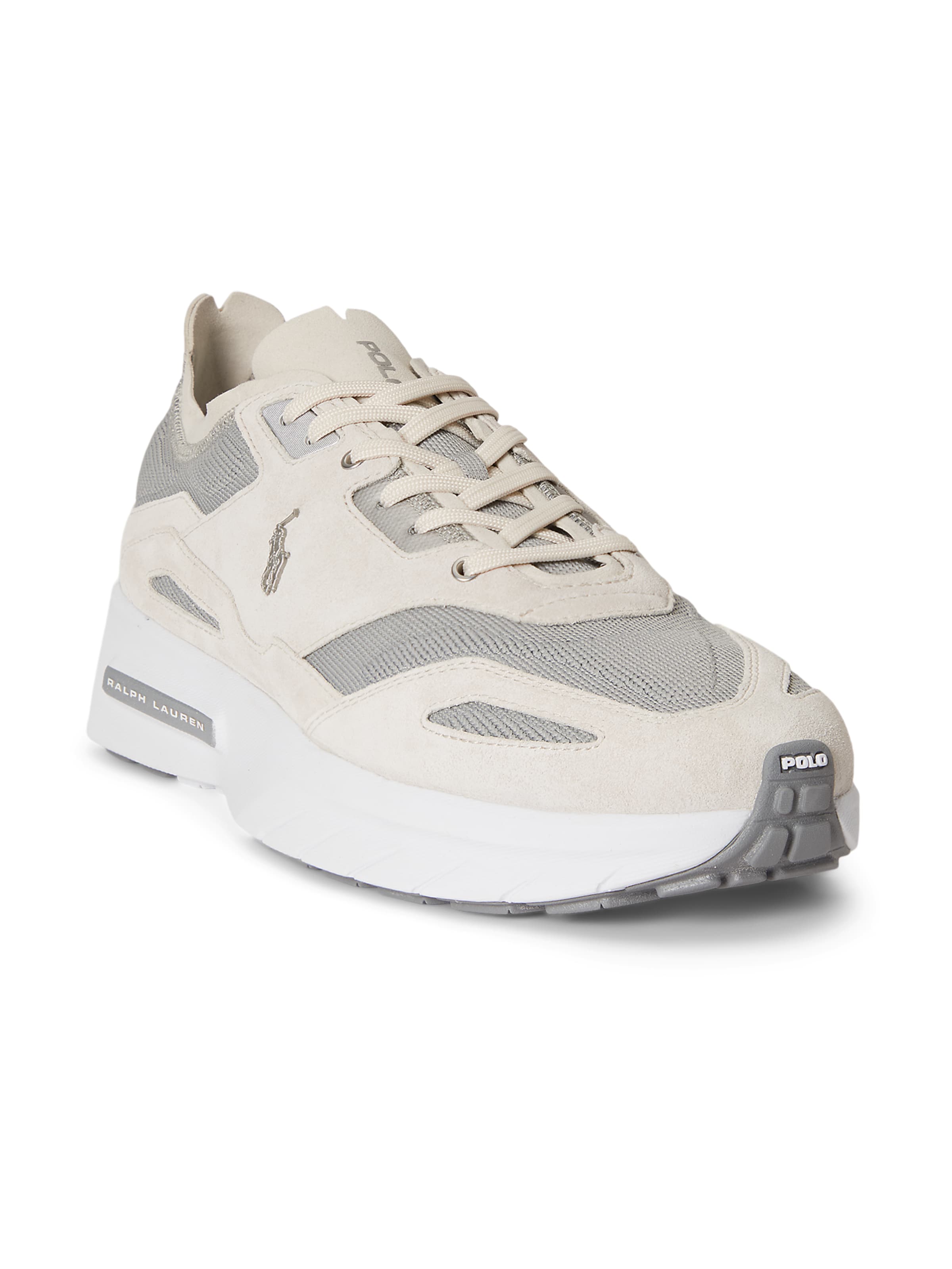 Baskets basses 'BOERUM' Polo Ralph Lauren en gris : devant