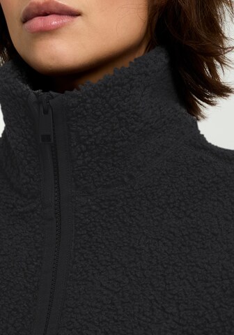 JACK WOLFSKIN Athletic Fleece Jacket in Black