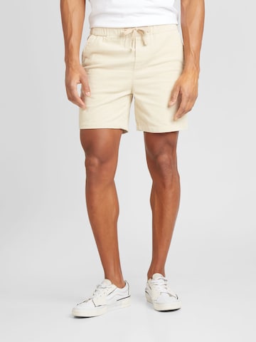 minimum Regular Broek in Beige: voorkant