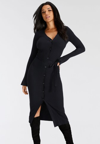 Bruno Banani Strickkleid in Schwarz