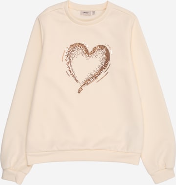 ONLY GIRLS Свитшот в Белый: спереди