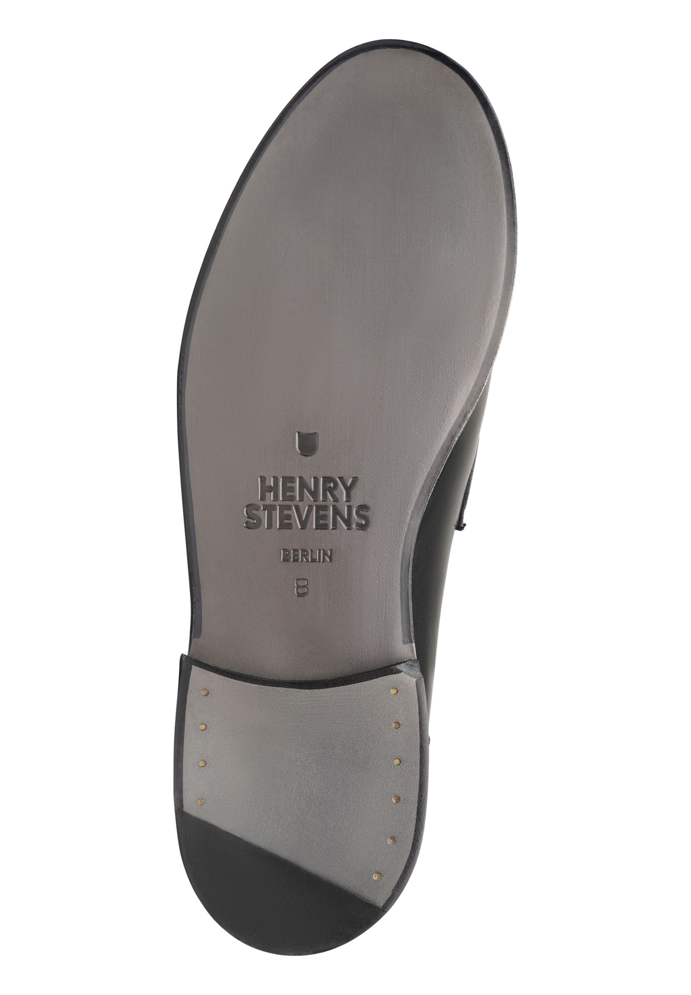 Henry Stevens Loafer Rahmengenäht 'Haywood PL' in Schwarz