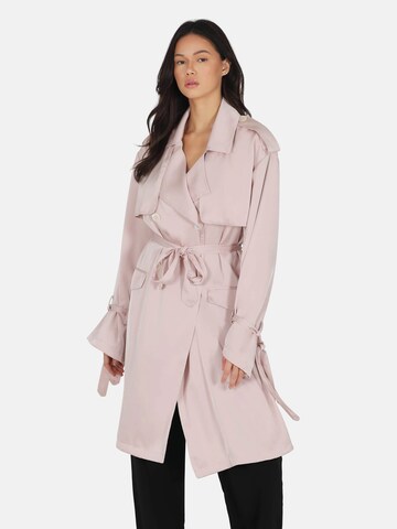 OW Collection Přechodný kabát – pink: přední strana