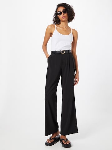 Part Two Wide leg Pleat-Front Pants 'Veanna' in Black