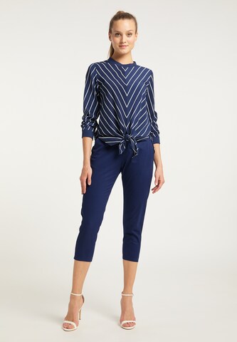 DreiMaster Maritim Slimfit Broek in Blauw
