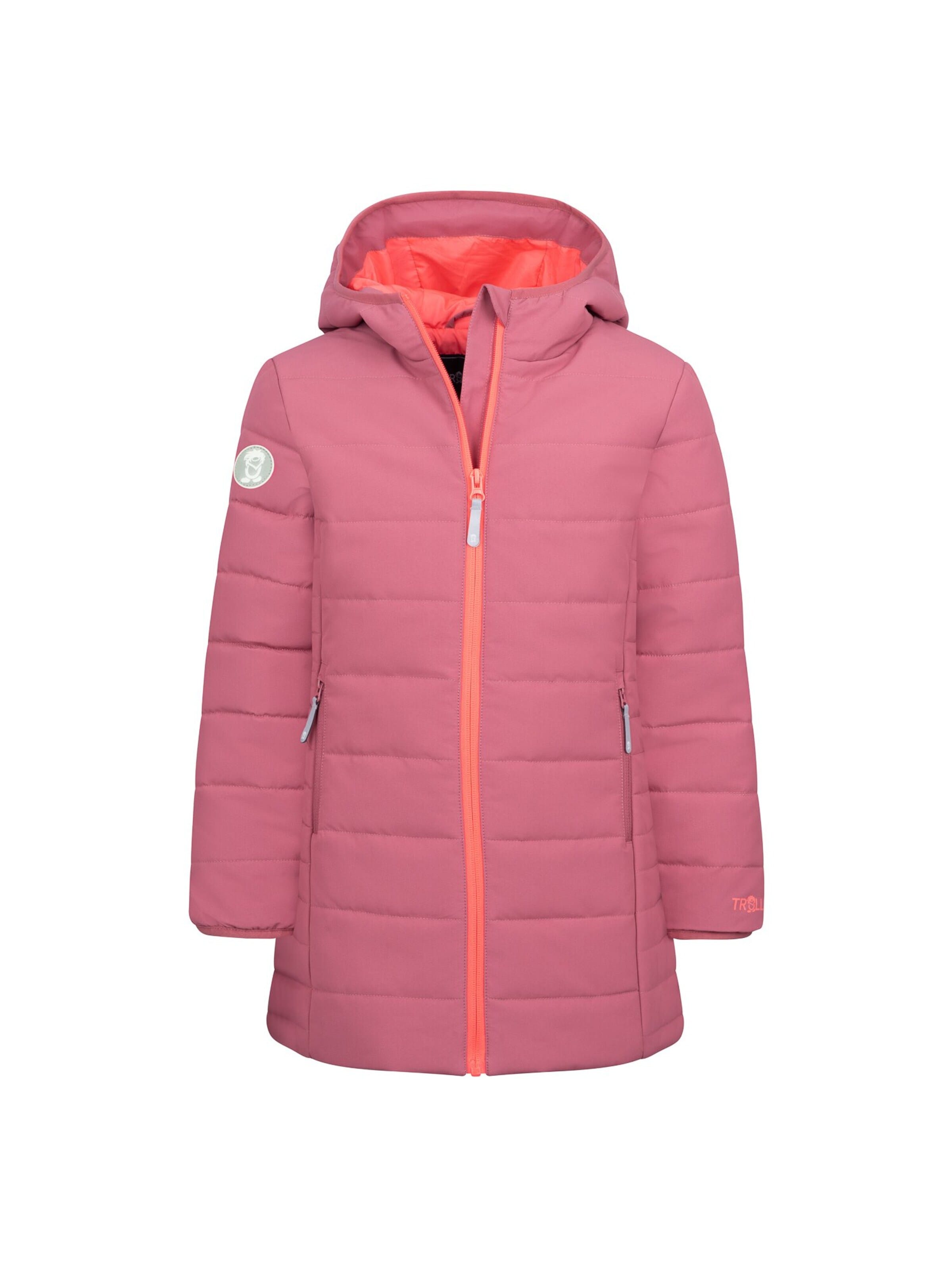 TROLLKIDS Winter Jacket in Pink: front