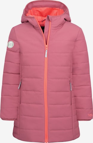 TROLLKIDS Winter Jacket in Pink: front