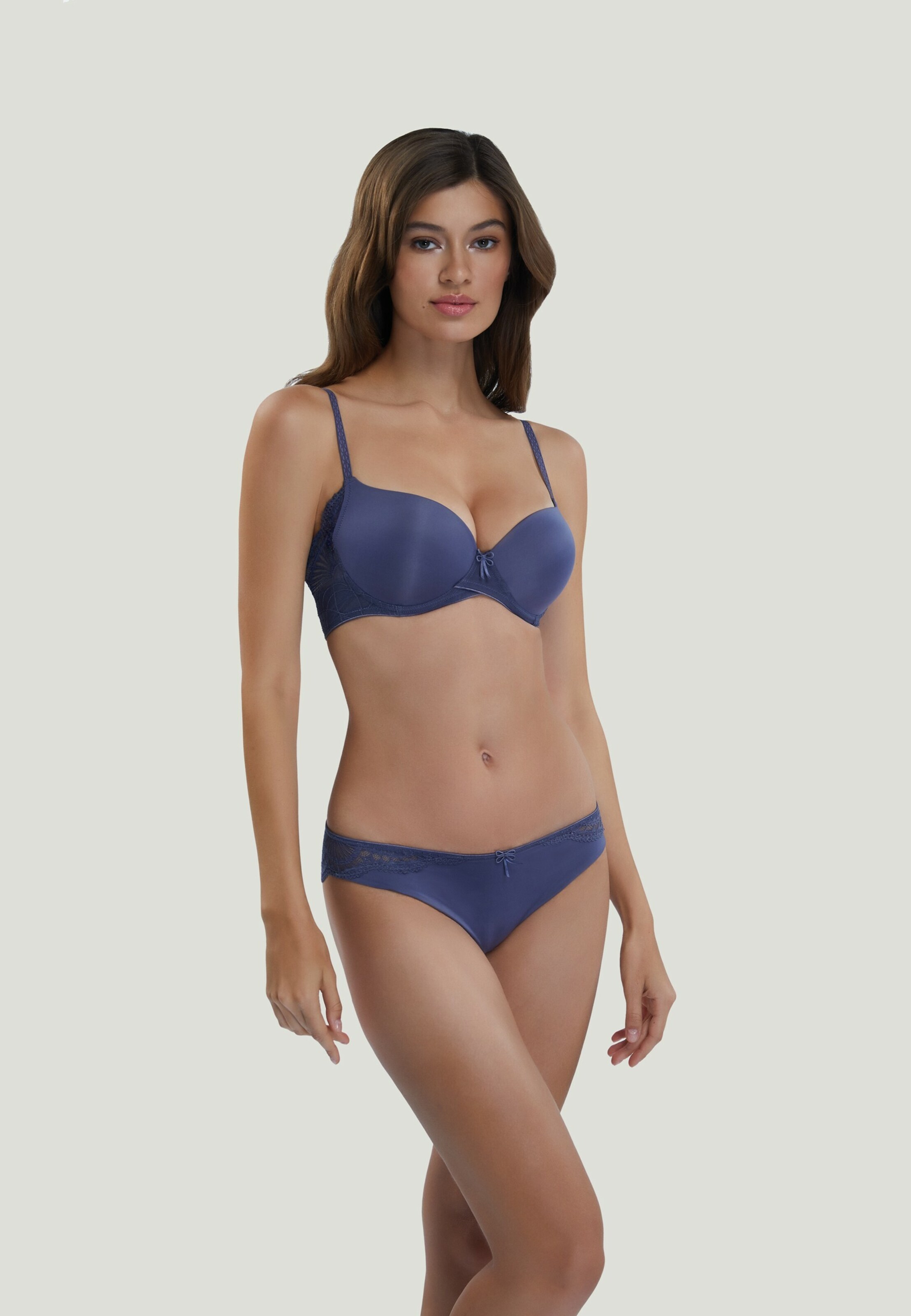 Frauen Große Größen Marc & André Slip ' Antique Color ' in Blau - BS89516 Frauen Große Größen Marc & André Slip ' Antique Color ' in Blau - BS89516
