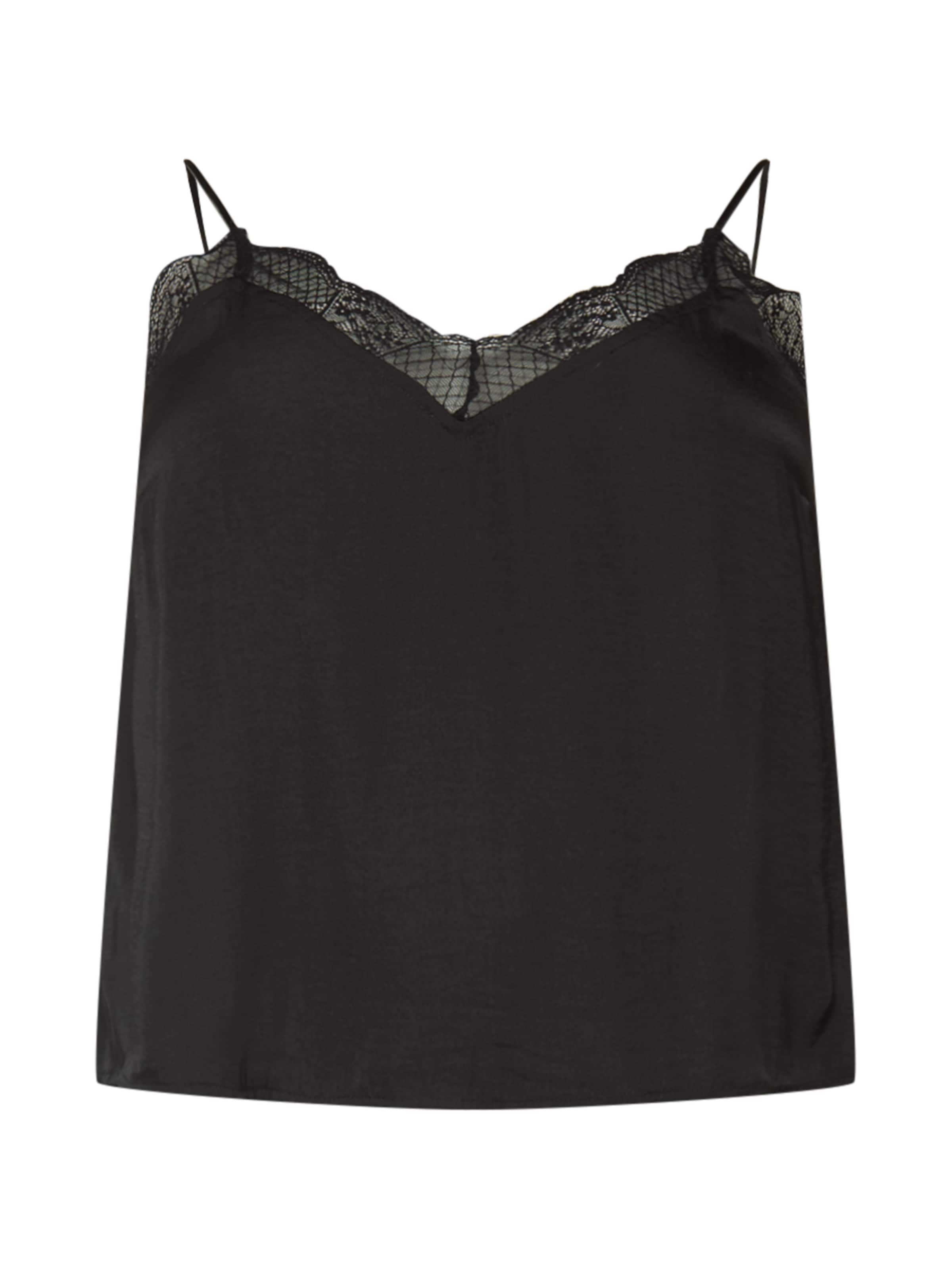 ABOUT YOU Curvy Topp 'Mieke', värv must: eest vaates