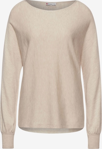 Pull-over STREET ONE en beige : devant